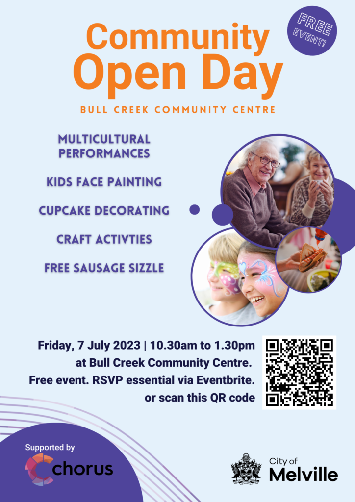 Bull Creek Community Open Day Poster 2023