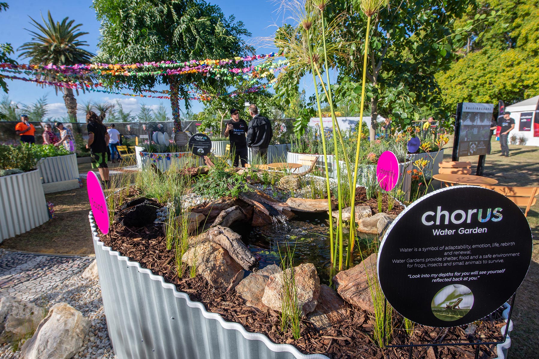 Chorus Water Wise garden at Perth Garden Festival 2018