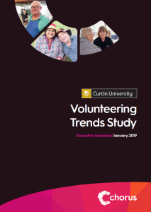 Cover photo taken from the Volunteering Trends Study