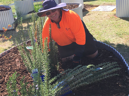 Chorus Manager of Gardening and Home Maintenance, Andy Harold gardening